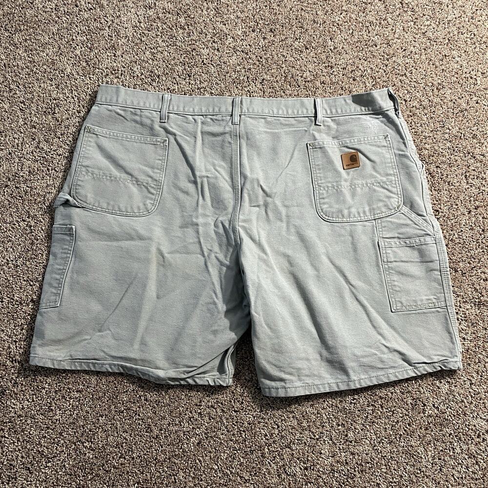 Carhartt Shorts Mens 48 Brown B25 DES 8" Canvas Workwear Work Y2K Grunge Baggy